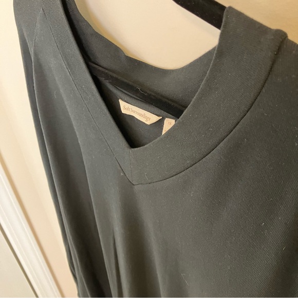 Soft Surroundings Womens Madeline Tunic in Black Size 1X Plus Size Shirt - Picture 5 of 12